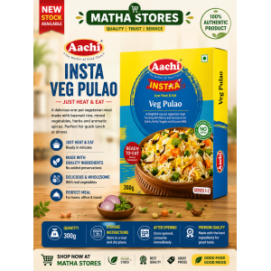 Aachi Insta Veg Pulao – Just Heat & Eat 300g