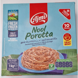 AJMI Nool Porotta – Family Pack 1kg (10 Pcs) | Soft & Flaky Layered Bread