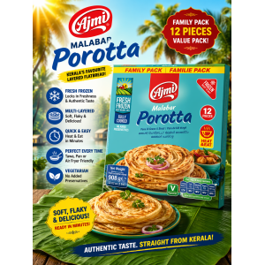 AJMI Nool Porotta – Family Pack 1kg (10 Pcs) | Soft & Flaky Layered Bread
