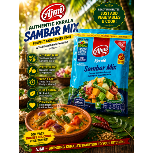 AJMI Sambar Mix – 400 g | Authentic South Indian Curry Base