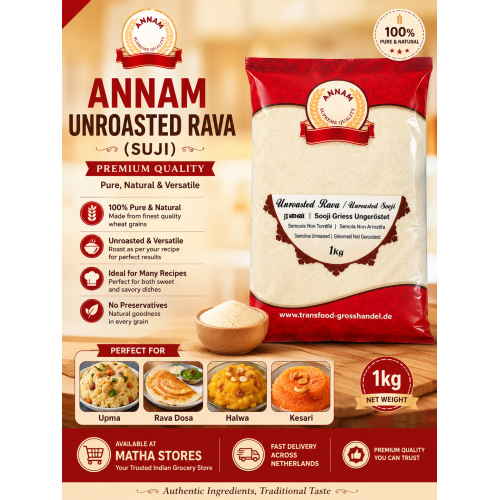 Annam Unroasted Rawa (Suji) 1kg