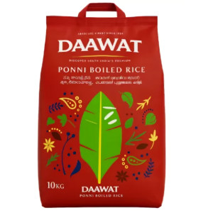 Daawat Ponni Boiled Rice 10kg | Premium Parboiled Rice