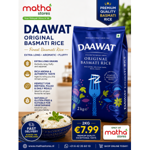 Daawat Original Basmati Rice 2kg BLUE