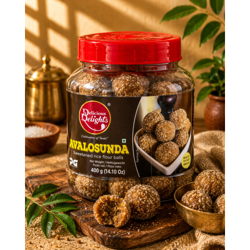 Delicious Delights Avalosunda 400g | Traditional South Indian Poha Snack