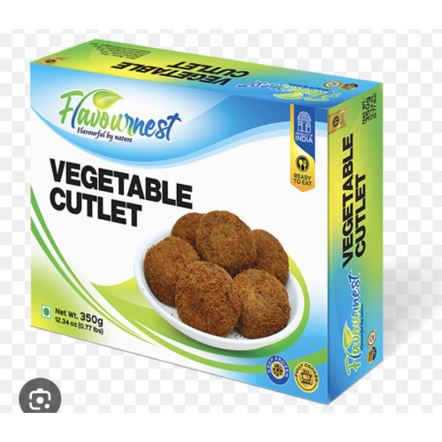 FLAVOURNEST Veg Cutlet – 350 g (Frozen)