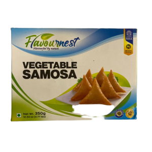FLAVOURNEST Veg Samosa – 350 g (Frozen)