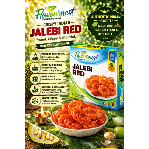 FlavourNest Jalebi Red – Ready to Eat – 227 g