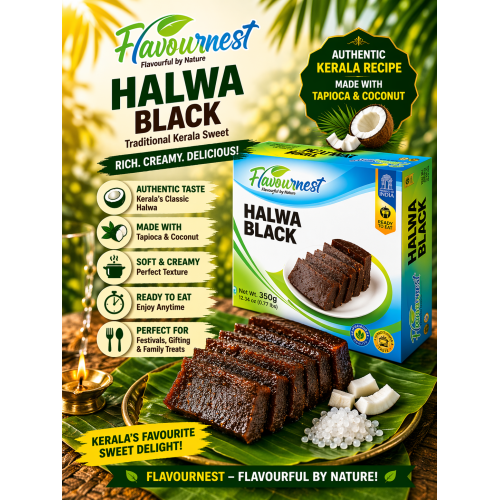 FLAVOURNEST Halwa Black – 350 g (Frozen/Packaged) FLAVOURNEST Halwa Black – 350 g (Frozen/Packaged)