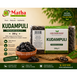 Grand Foods Cambogia 200g (Kudampuli / Malabar Tamarind)