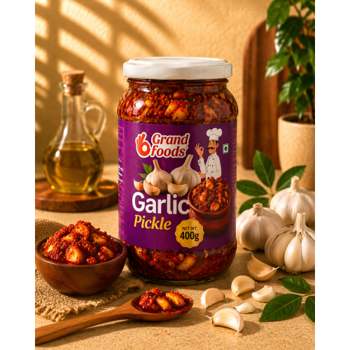 Grand Foods Garlic Pickle (400 G)