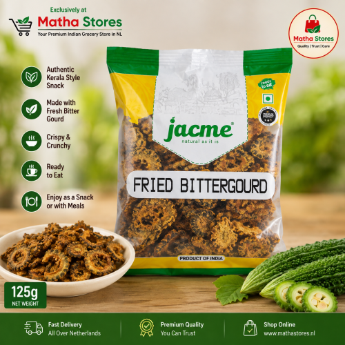 Jacme Fried Bitter Gourd 125g – Crispy Kerala Style Pavakka Snack Jacme Fried Bitter Gourd 125g – Crispy Kerala Style Pavakka Snack