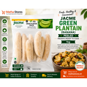 Jacme Frozen Green Plantain (Banana) Peeled 1kg