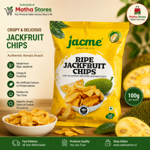 Jacme Fried Ripe Jackfruit Chips 100g – Crispy Kerala Snack