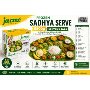 Jacme Frozen Sadhya Serve 2500g – 22 Kerala Sadhya Dishes | Serves 2