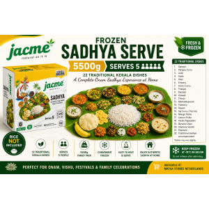 Jacme Frozen Sadhya Serve 5500g – 22 Traditional Kerala Dishes | Serves 5