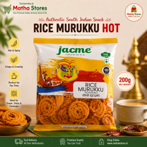 Jacme Rice Murukku Hot 200g – Spicy South Indian Crispy Snack
