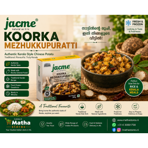 Jacme Chena Mezhukkupuratti 350g – Frozen Kerala Style Yam