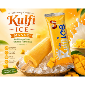 Kulfi Ice Mango (Creamy Mango Frozen Dessert)