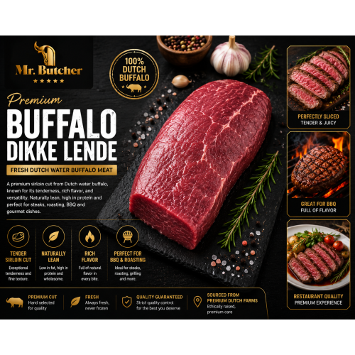 Premium Buffalo Dikke Lende (Water Buffalo Sirloin Roast)