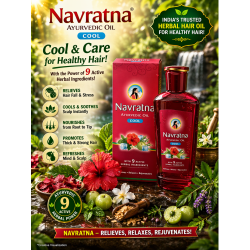 Emami Navratna Hair Oil (180ml)
