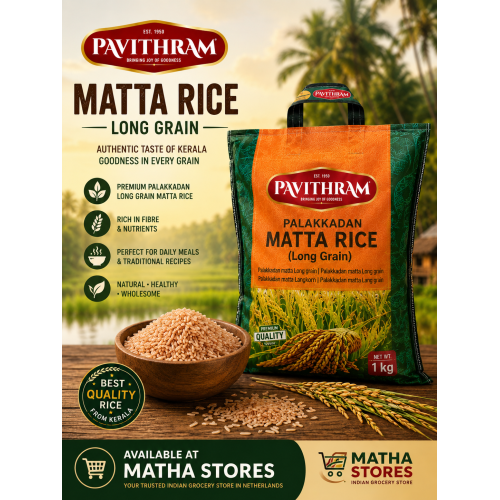 Pavithram Matta Rice Long Grain 1 kg