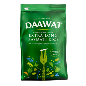 Daawat Green Basmati Extra Long Rice – 5 kg Daawat Green Basmati Extra Long Rice – 5 kg