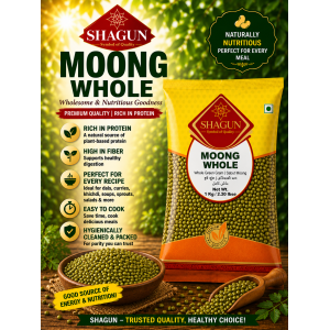Whole Green Gram Shagun Moong Whole 1kg