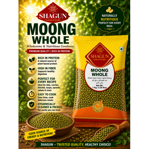 Whole Green Gram Shagun Moong Whole 1kg