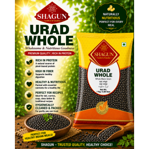 Whole Black Gram Shagun Urad Whole 1kg