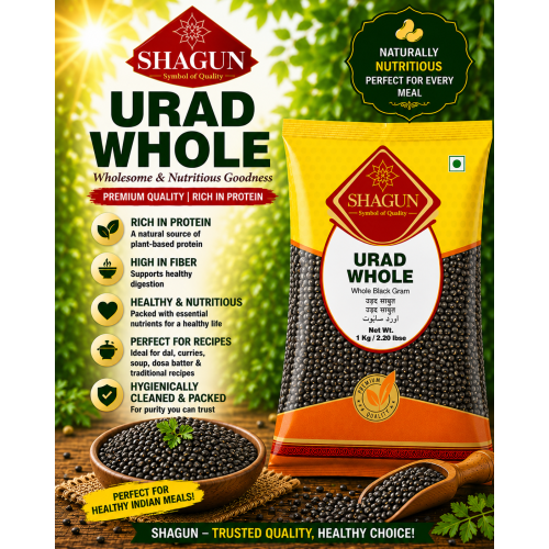 Whole Black Gram Shagun Urad Whole 1kg