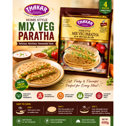 Thakar Mix Veg Paratha 400g