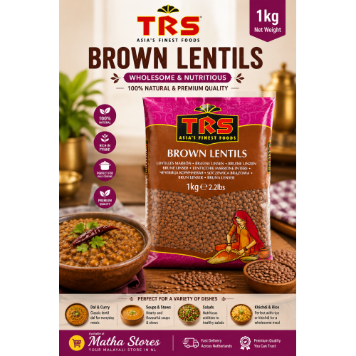 TRS Brown Lentils 1kg | Whole Brown Lentils
