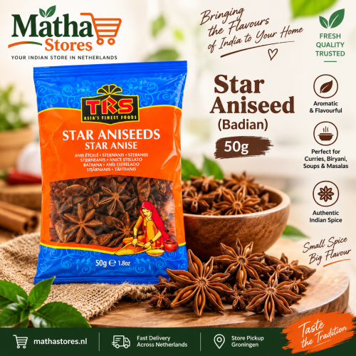 TRS Star Aniseeds (Star Anise / Badian) 50g TRS Star Aniseeds (Star Anise / Badian) 50g