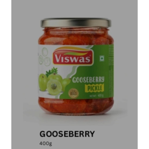 VISWAS GOOSEBERRY PICKLE 400GM VISWAS GOOSEBERRY PICKLE 400GM