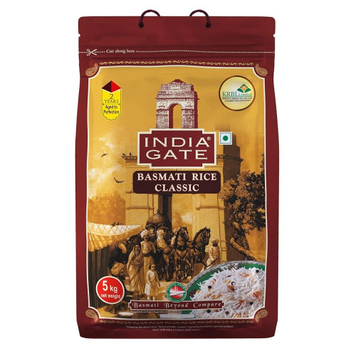 India Gate Classic Basmati Rice (5 Kg)