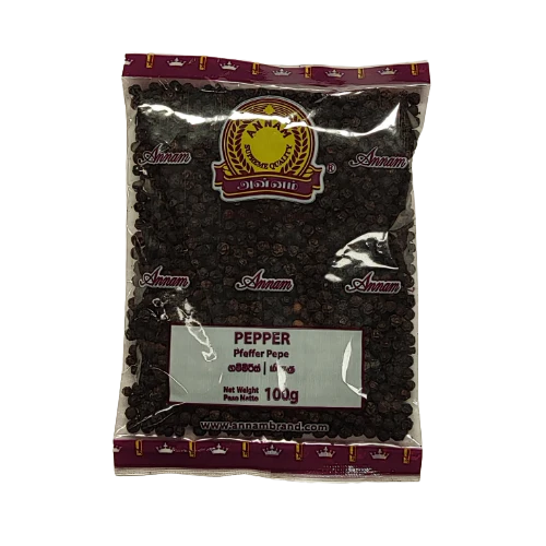 Annam Black Pepper Whole 100g