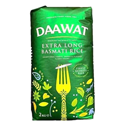 Daawat Green Basmati Extra Long Rice 2 Kg 